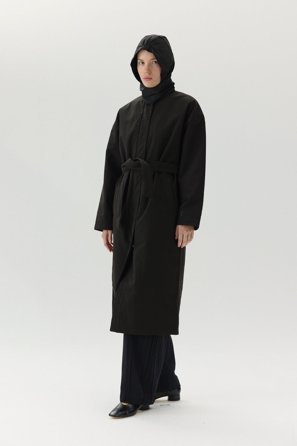 RACHEL G Poly Rayon AW24 BLACK