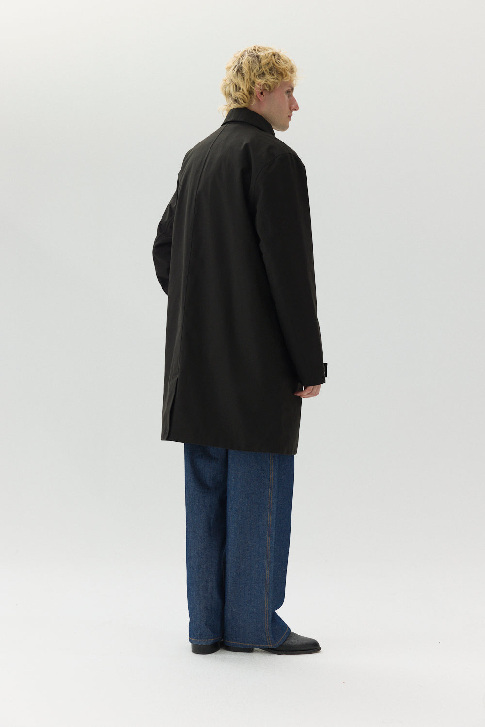 LONG DONG POLYRAYON WOOL LOOK AW24 BLACK