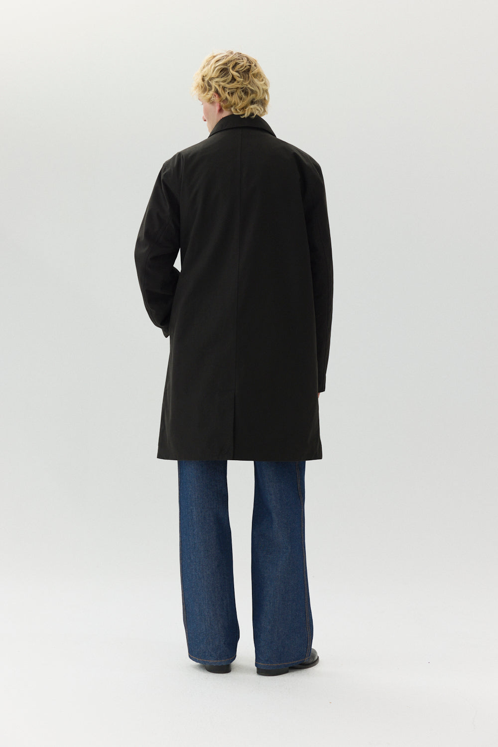 LONG DONG POLYRAYON WOOL LOOK AW24 BLACK