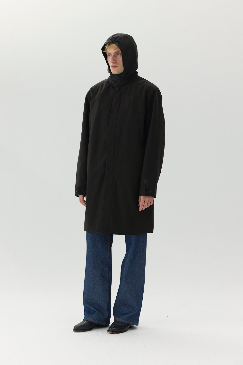 LONG DONG POLYRAYON WOOL LOOK AW24 BLACK