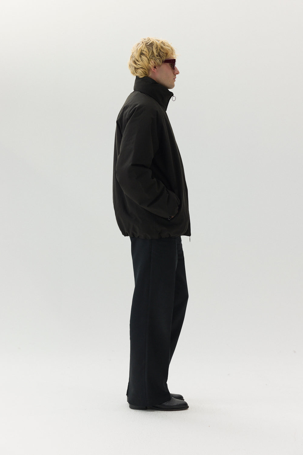 SHORT TRACKER POLY RAYON AW24 BLACK