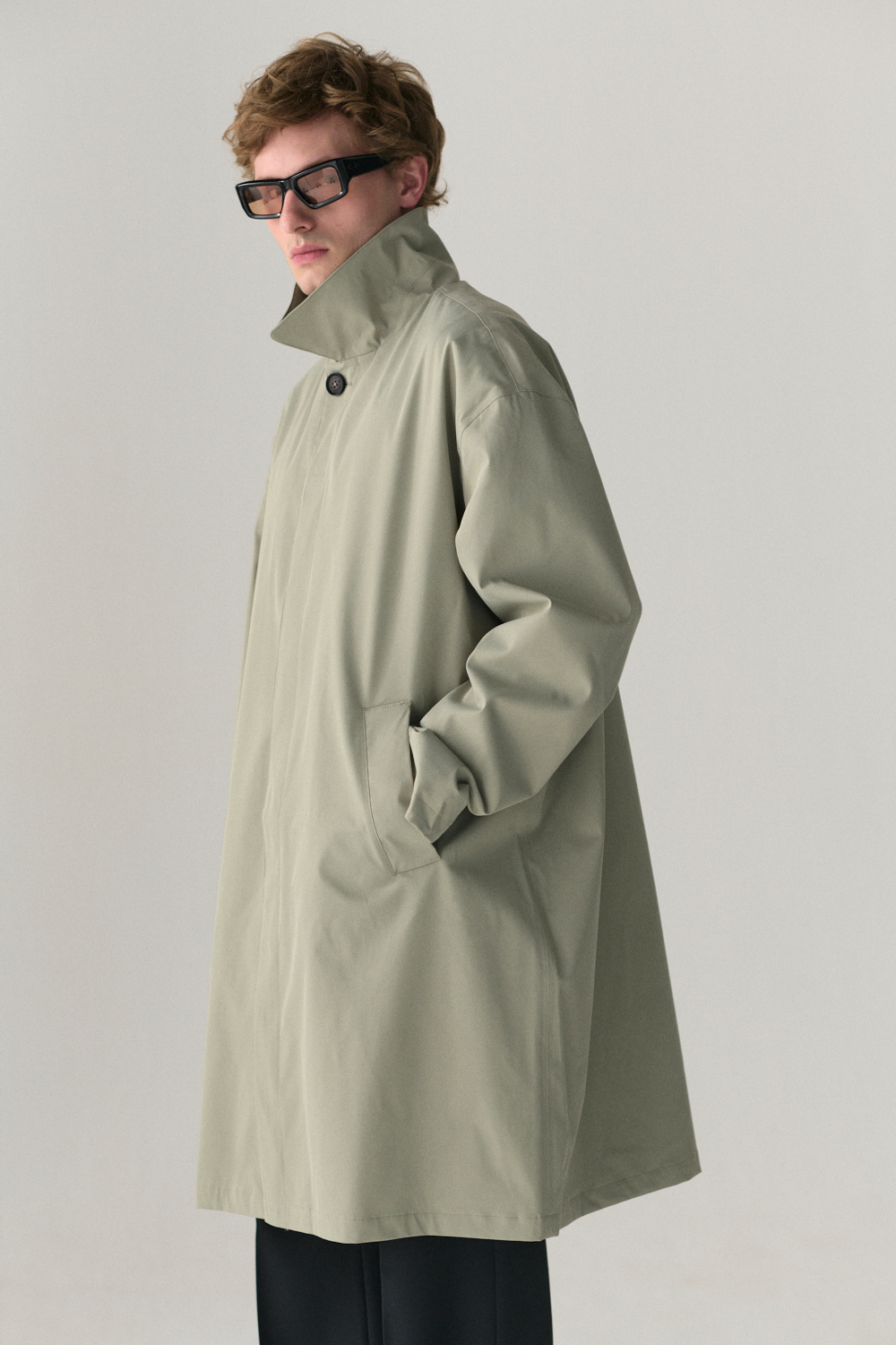 JOBA CARCOAT SS25 LIGHT GREY ARMY