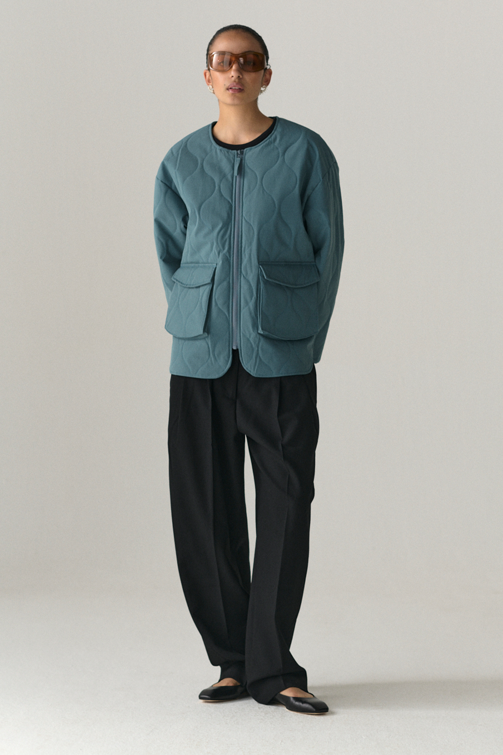 PADDED LINER UNI SS25 FADED AQUA