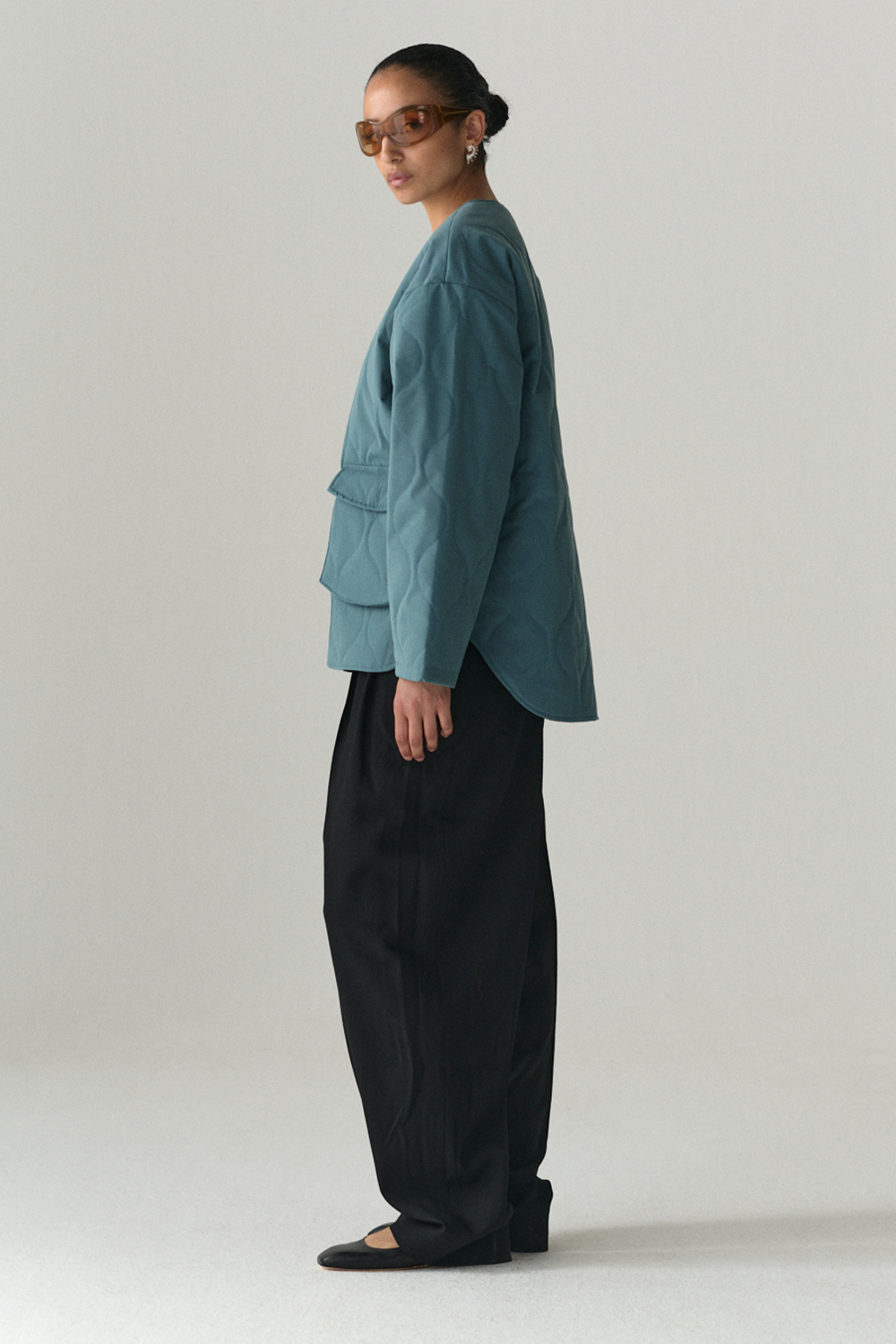 PADDED LINER UNI SS25 FADED AQUA
