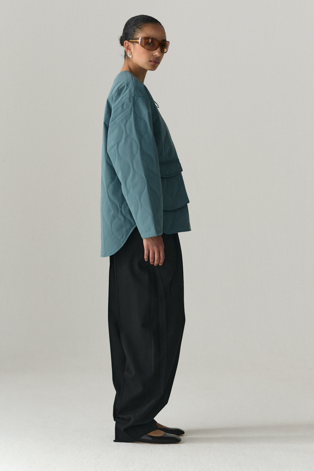 PADDED LINER UNI SS25 FADED AQUA