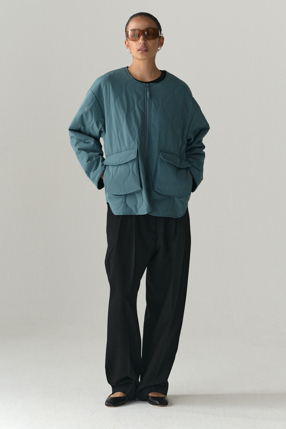 PADDED LINER UNI SS25 FADED AQUA