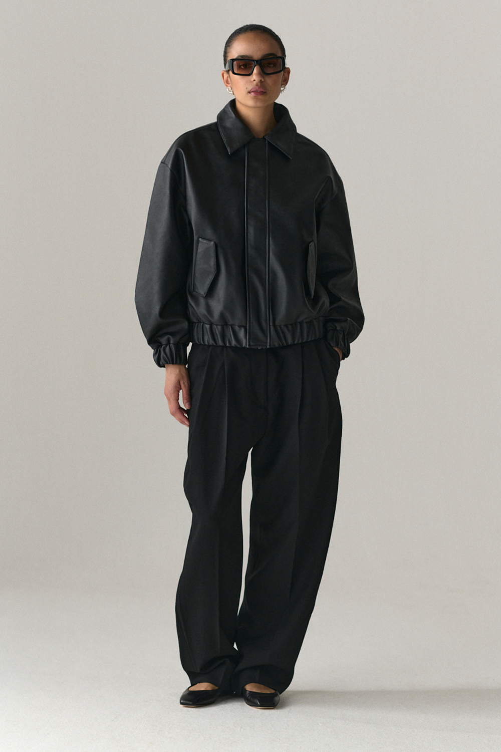 PUFF PADDY FAUX L SS25 BLACK WOMENS