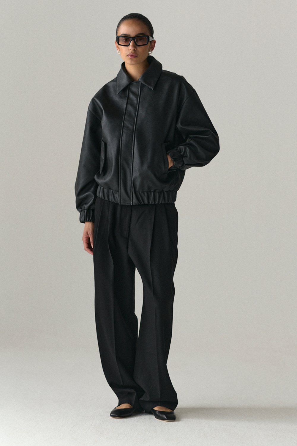 PUFF PADDY FAUX L SS25 BLACK WOMENS