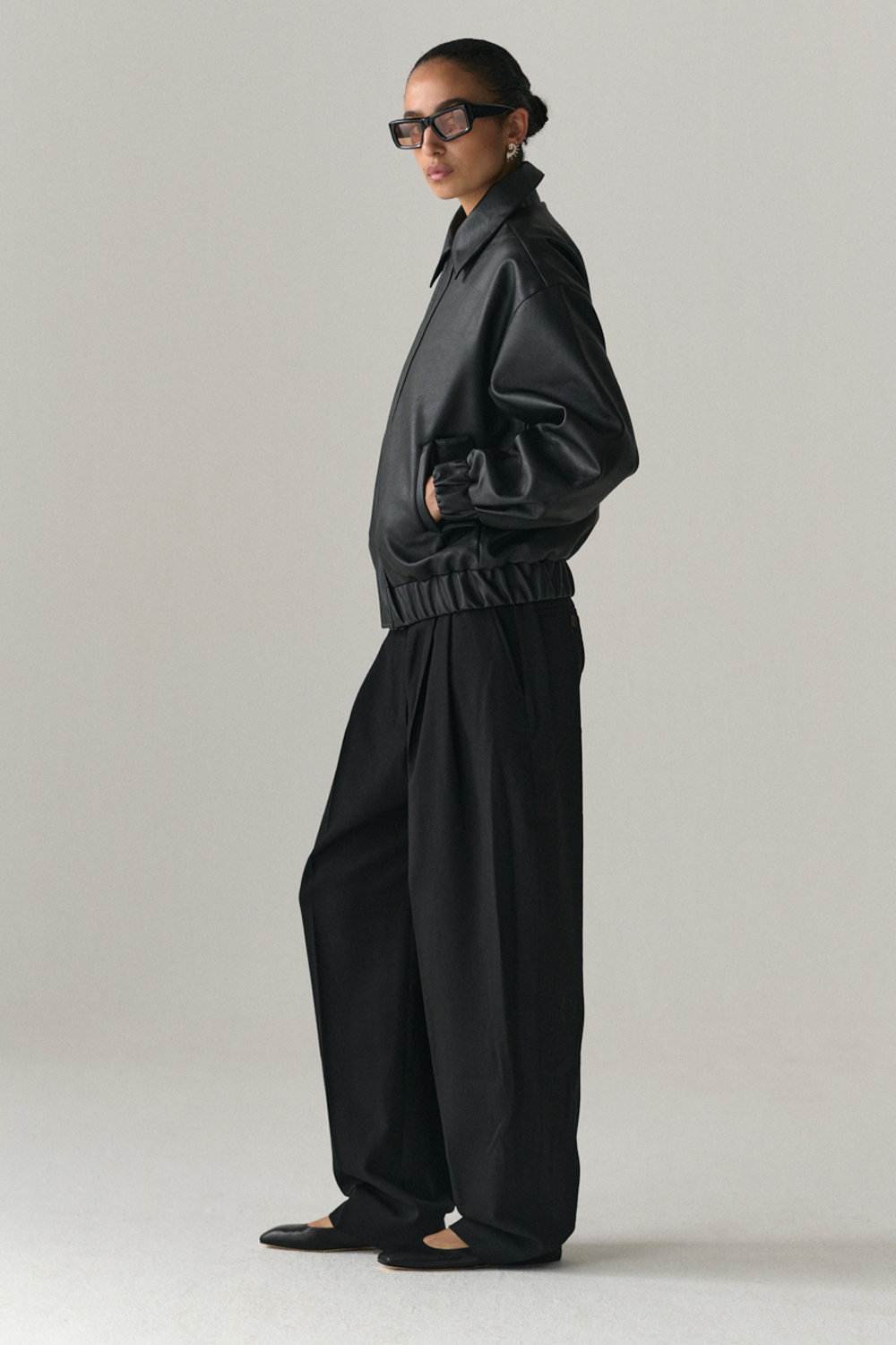 PUFF PADDY FAUX L SS25 BLACK WOMENS