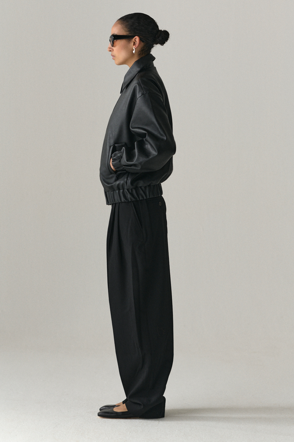 PUFF PADDY FAUX L SS25 BLACK WOMENS