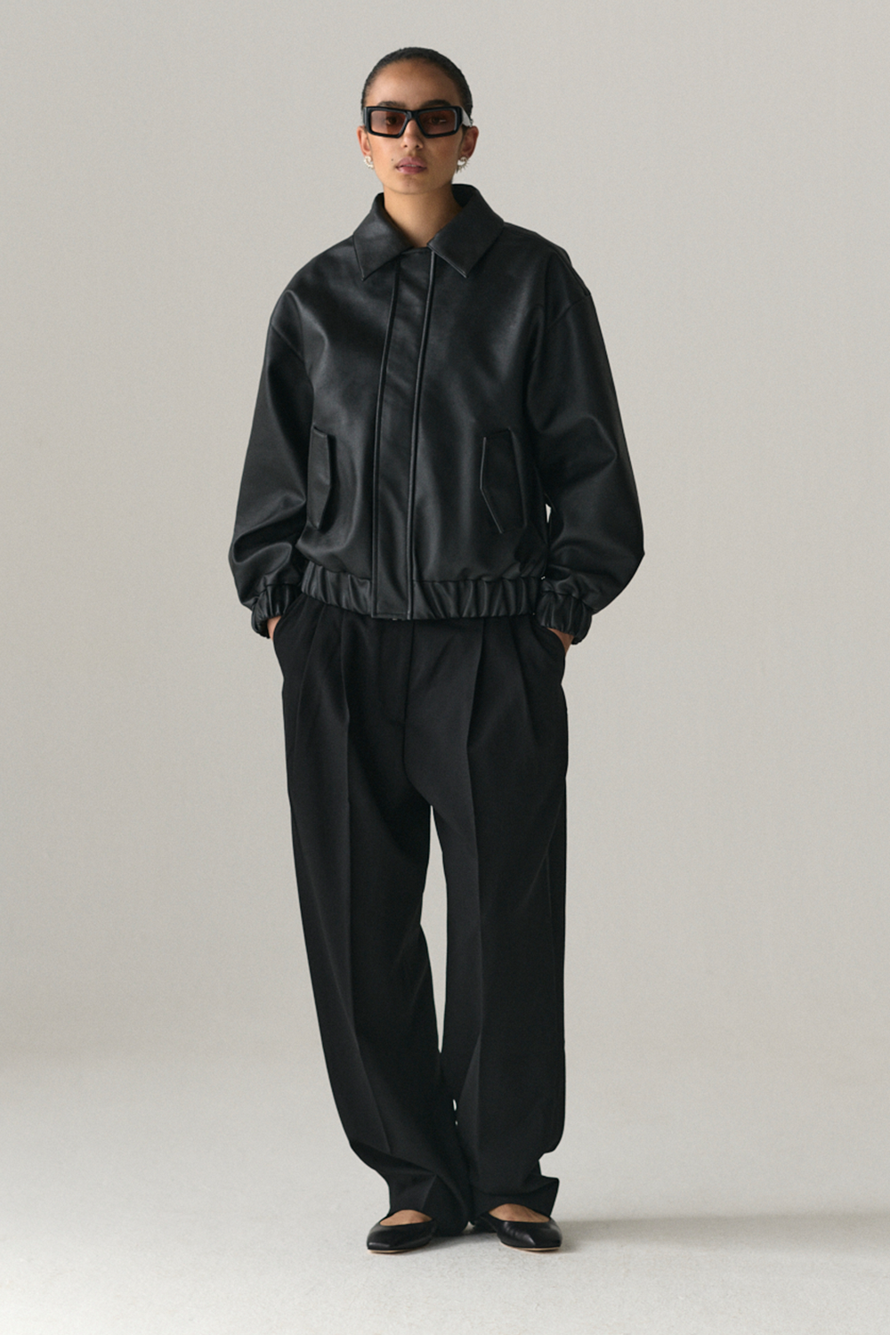 PUFF PADDY FAUX L SS25 BLACK WOMENS