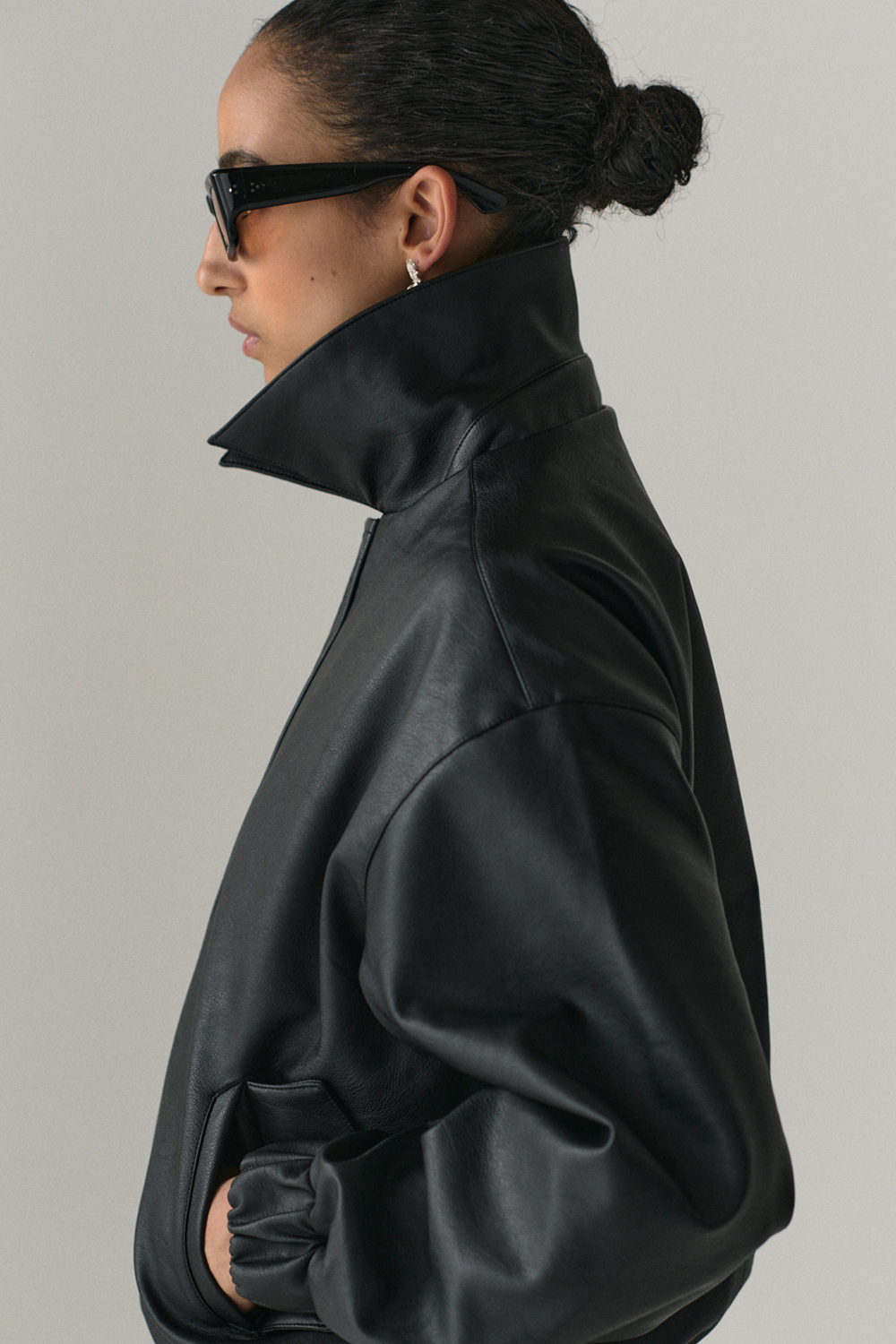 PUFF PADDY FAUX L SS25 BLACK WOMENS