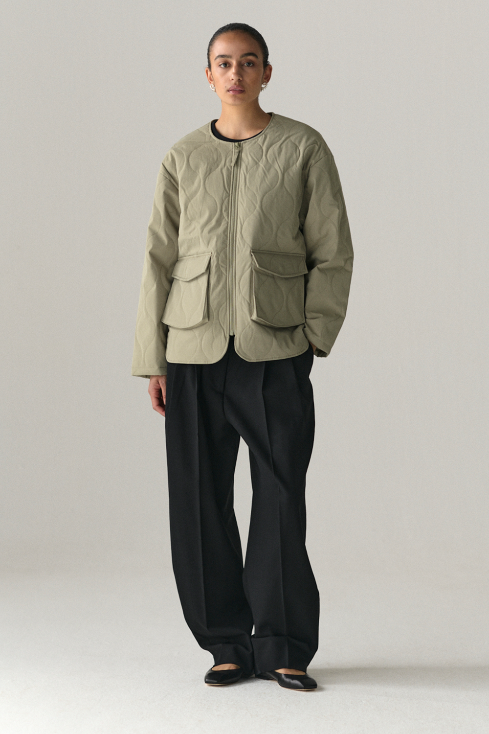 PADDED LINER UNI SS25 LIGHT ARMY