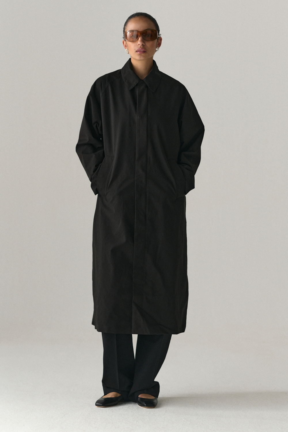 LONG COACH GN SS25 BLACK WOMENS