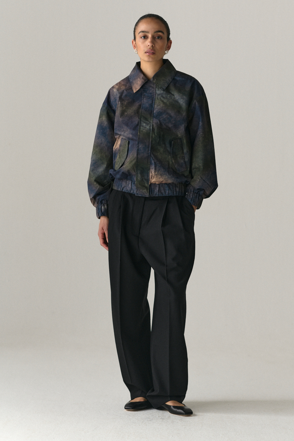 PUFF PADDY PRINTED UNIVERSE SS25 NAVY
