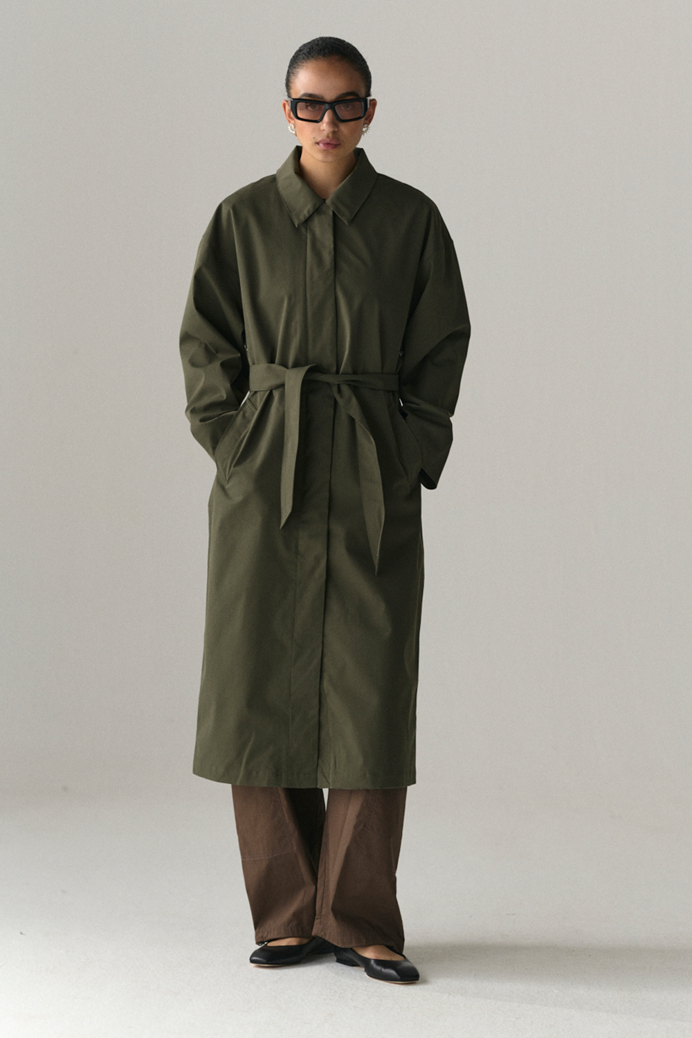 RACHEL G STRETCH TWILL SS25 WASHED FOREST