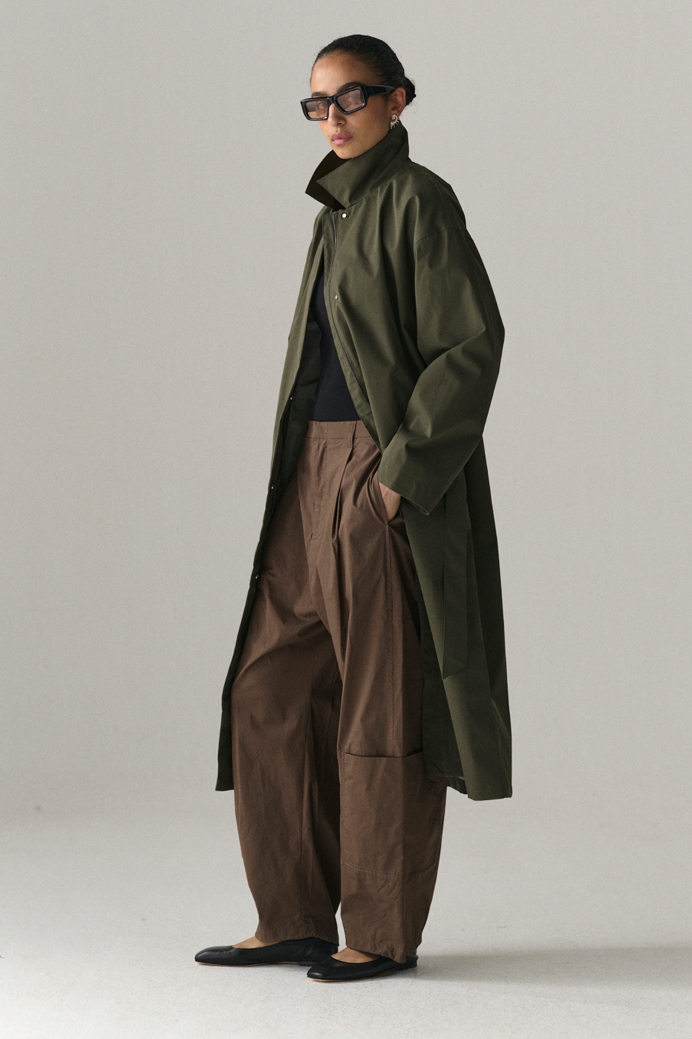RACHEL G STRETCH TWILL SS25 WASHED FOREST