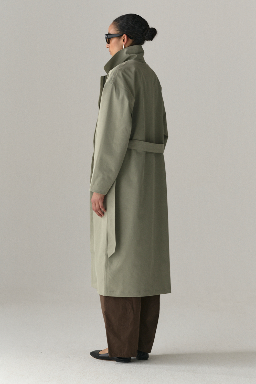 RACHEL G STRETCH TWILL SS25 LIGHT GREY ARMY