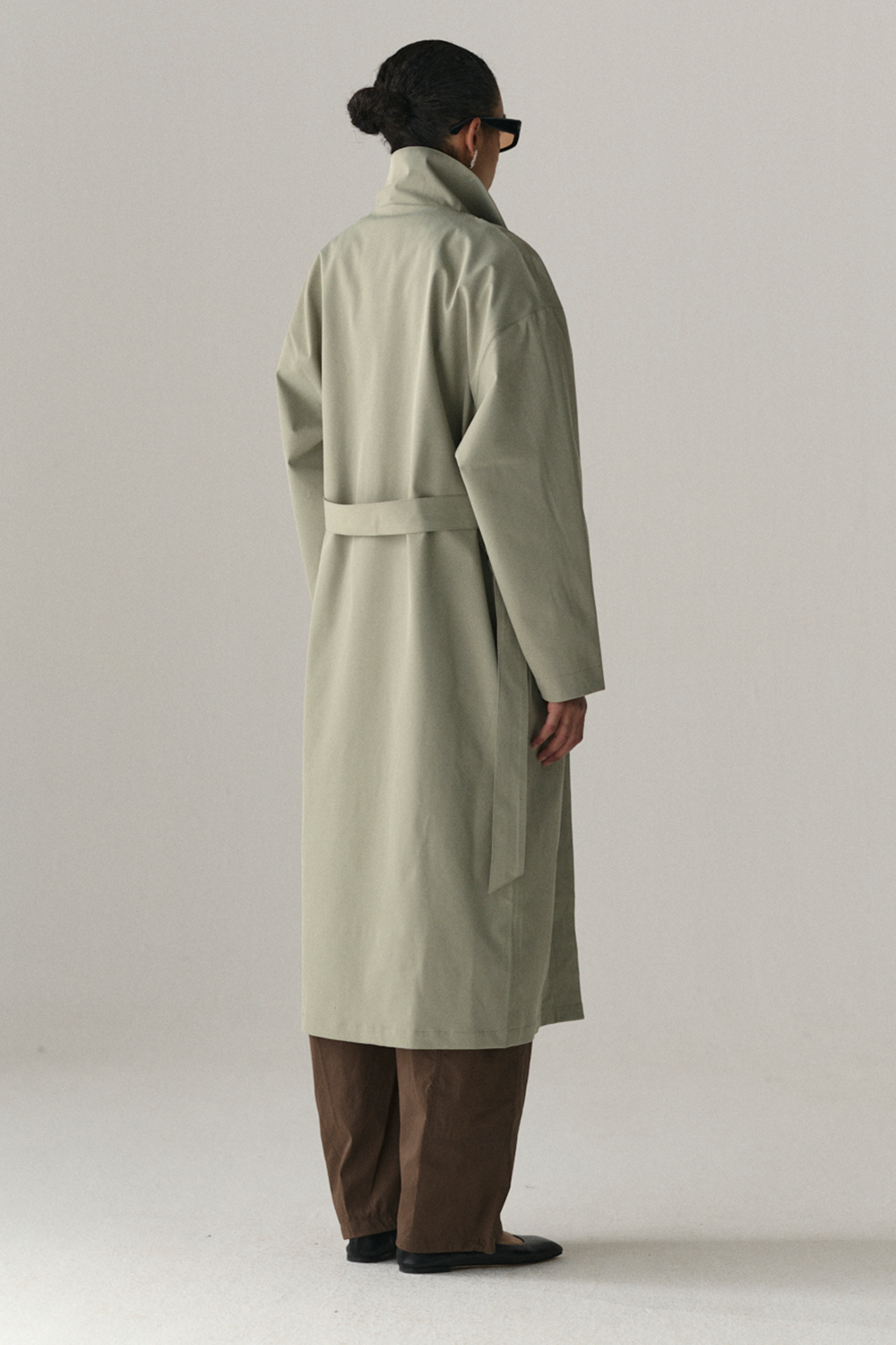 RACHEL G STRETCH TWILL SS25 LIGHT GREY ARMY