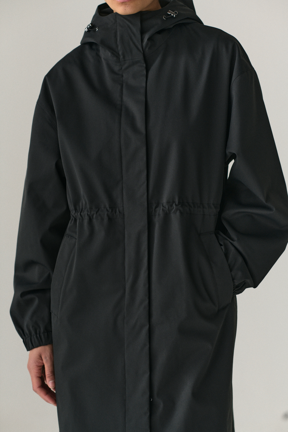 ROOMY LONG TUBE TWILL SS25 WASHED BLACK