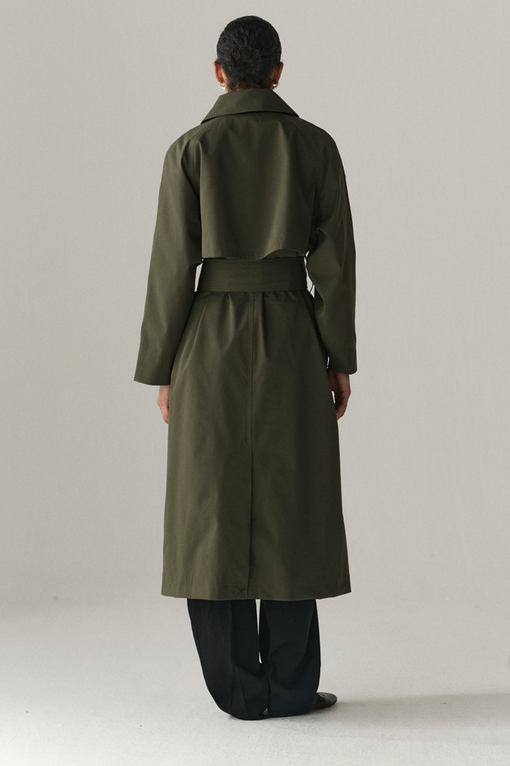 ROOMY TRENCH SS25 WASHED FOREST