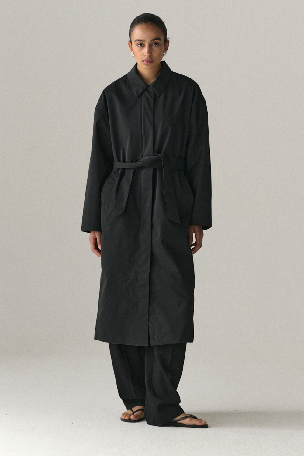RACHEL G STRETCH TWILL SS25 WASHED BLACK