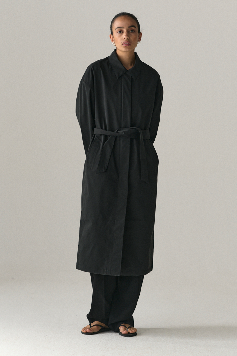 RACHEL G STRETCH TWILL SS25 WASHED BLACK