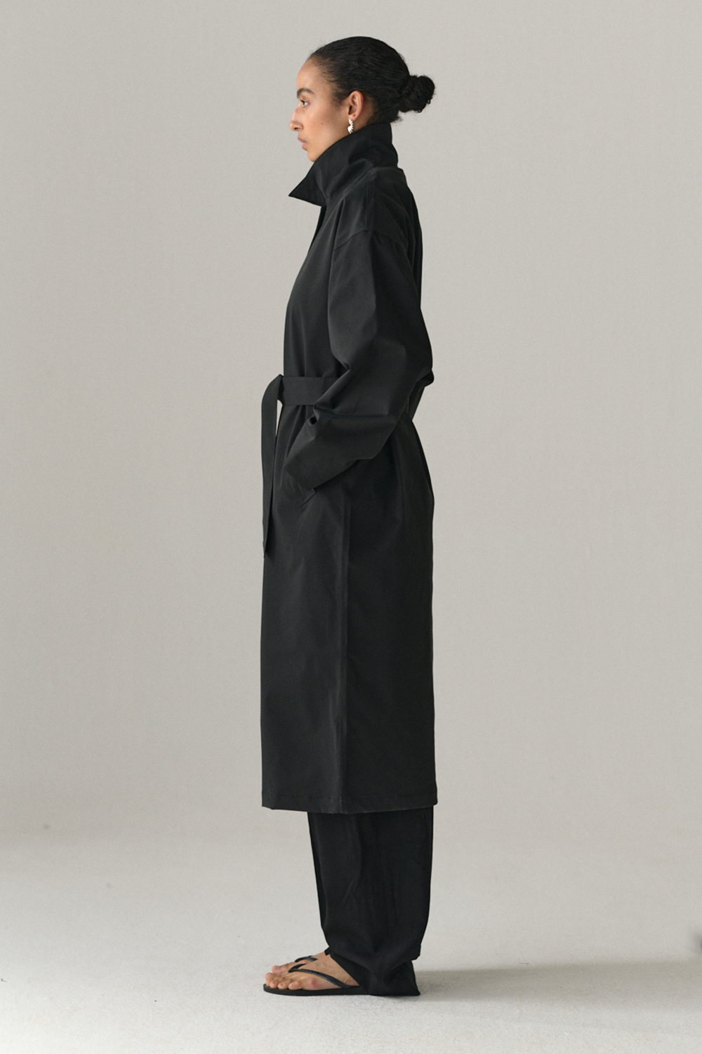 RACHEL G STRETCH TWILL SS25 WASHED BLACK