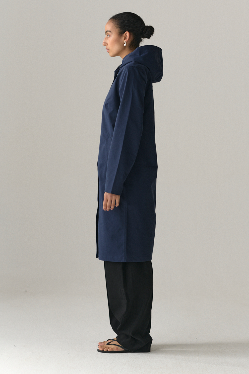 NOT SO LONG TUBE STRETCH TWILL SS25 NAVY