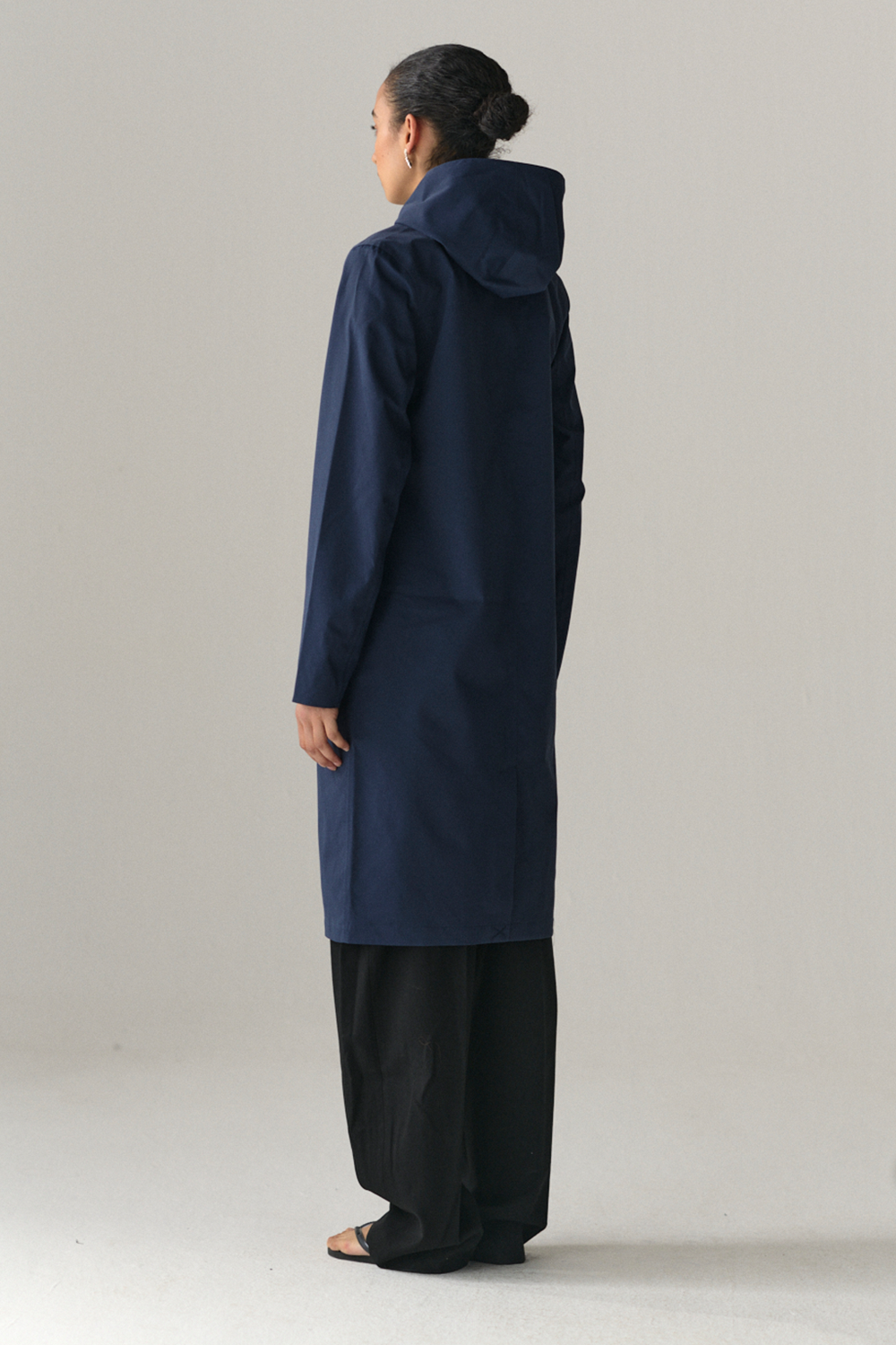 NOT SO LONG TUBE STRETCH TWILL SS25 NAVY
