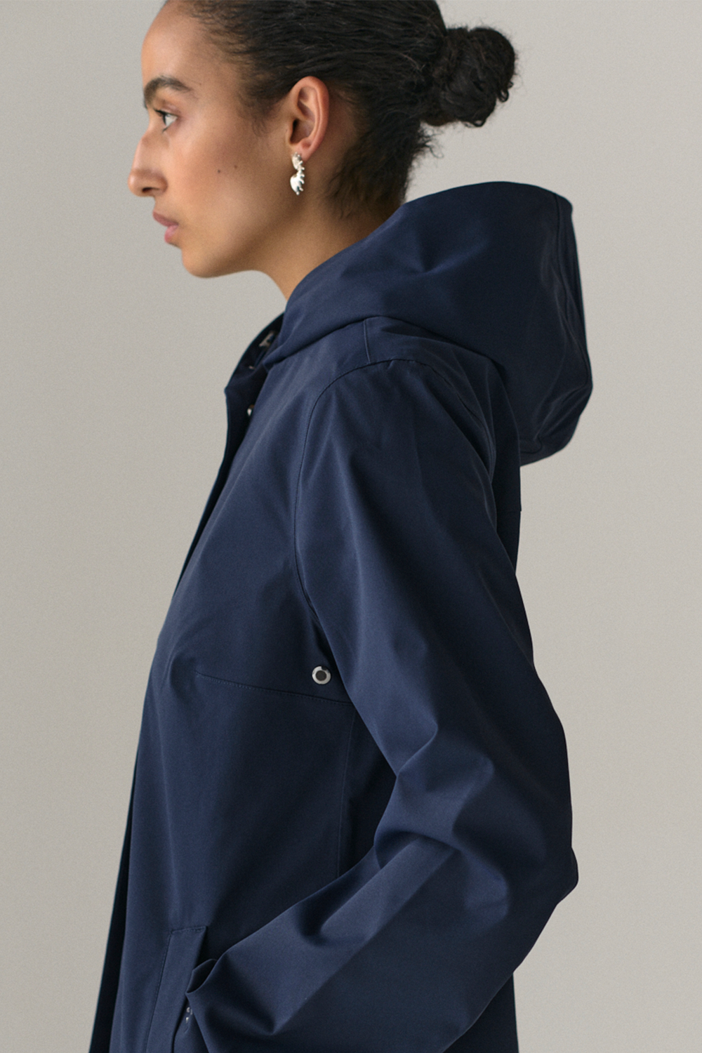 NOT SO LONG TUBE STRETCH TWILL SS25 NAVY