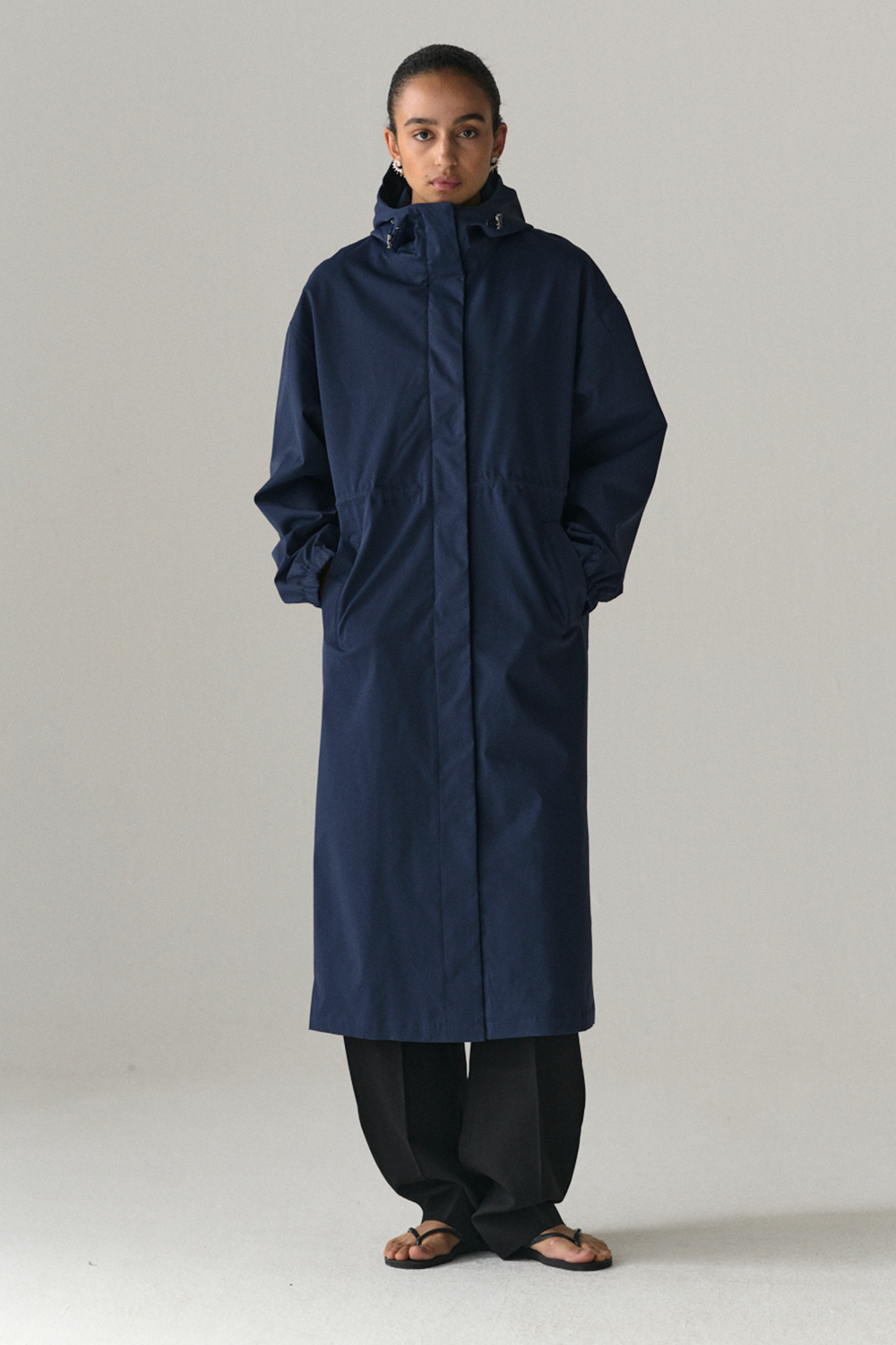 ROOMY LONG TUBE TWILL SS25 NAVY