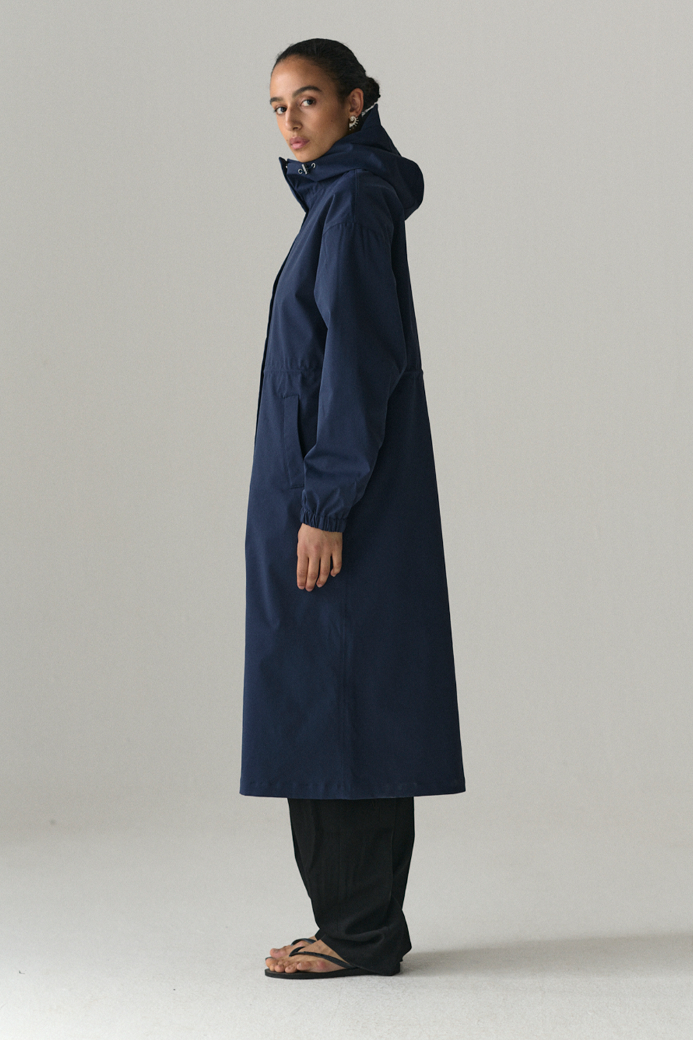 ROOMY LONG TUBE TWILL SS25 NAVY