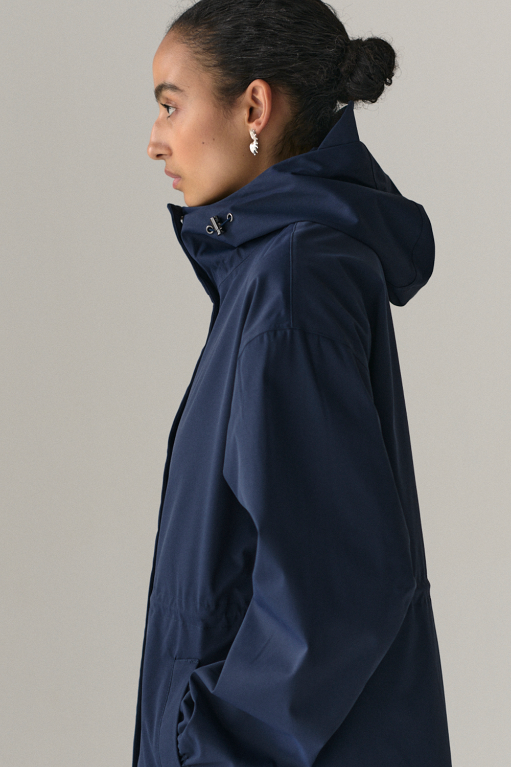 ROOMY LONG TUBE TWILL SS25 NAVY