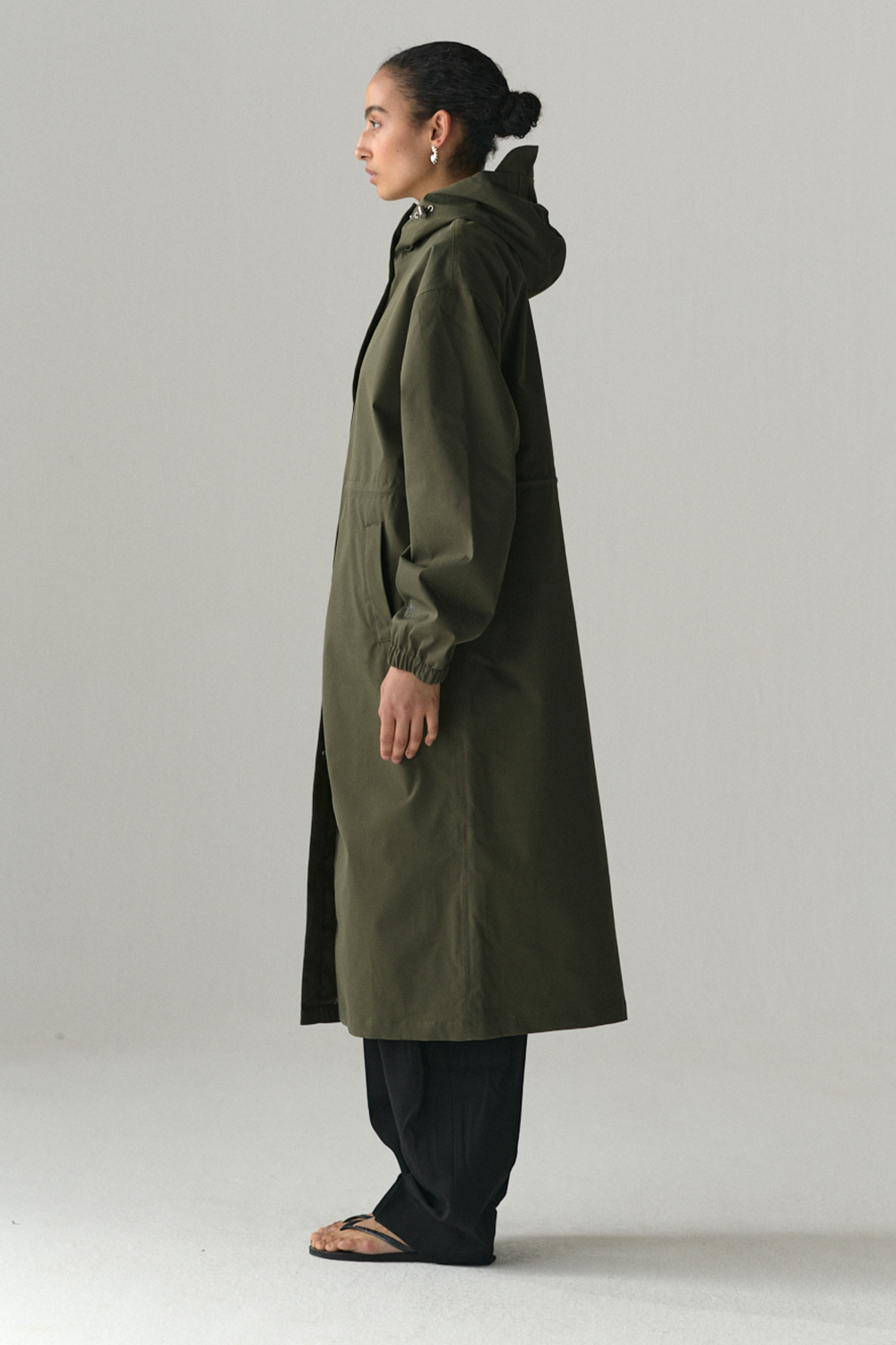 ROOMY LONG TUBE TWILL SS25 WASHED FOREST
