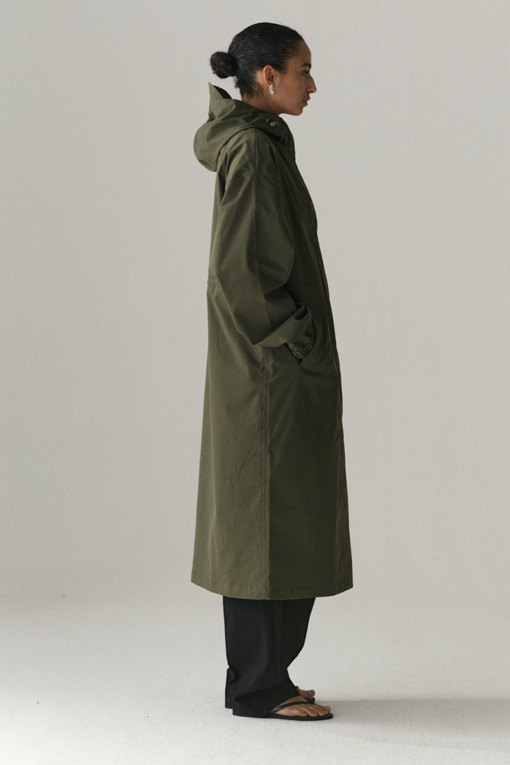 ROOMY LONG TUBE TWILL SS25 WASHED FOREST