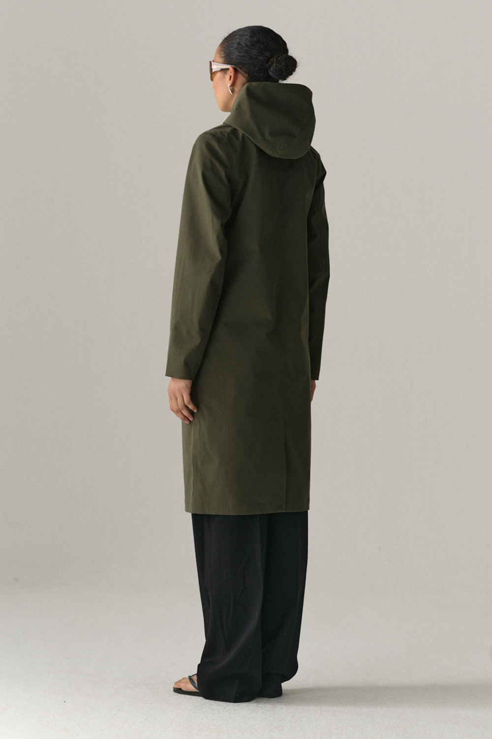 NOT SO LONG TUBE STRETCH TWILL SS25 WASHED FOREST
