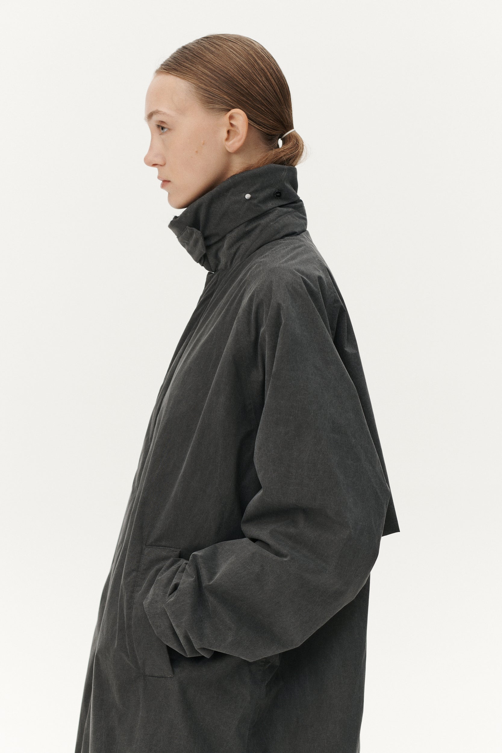 LONG COACH WASHED AW25 WASHED BLACK WOMENS
