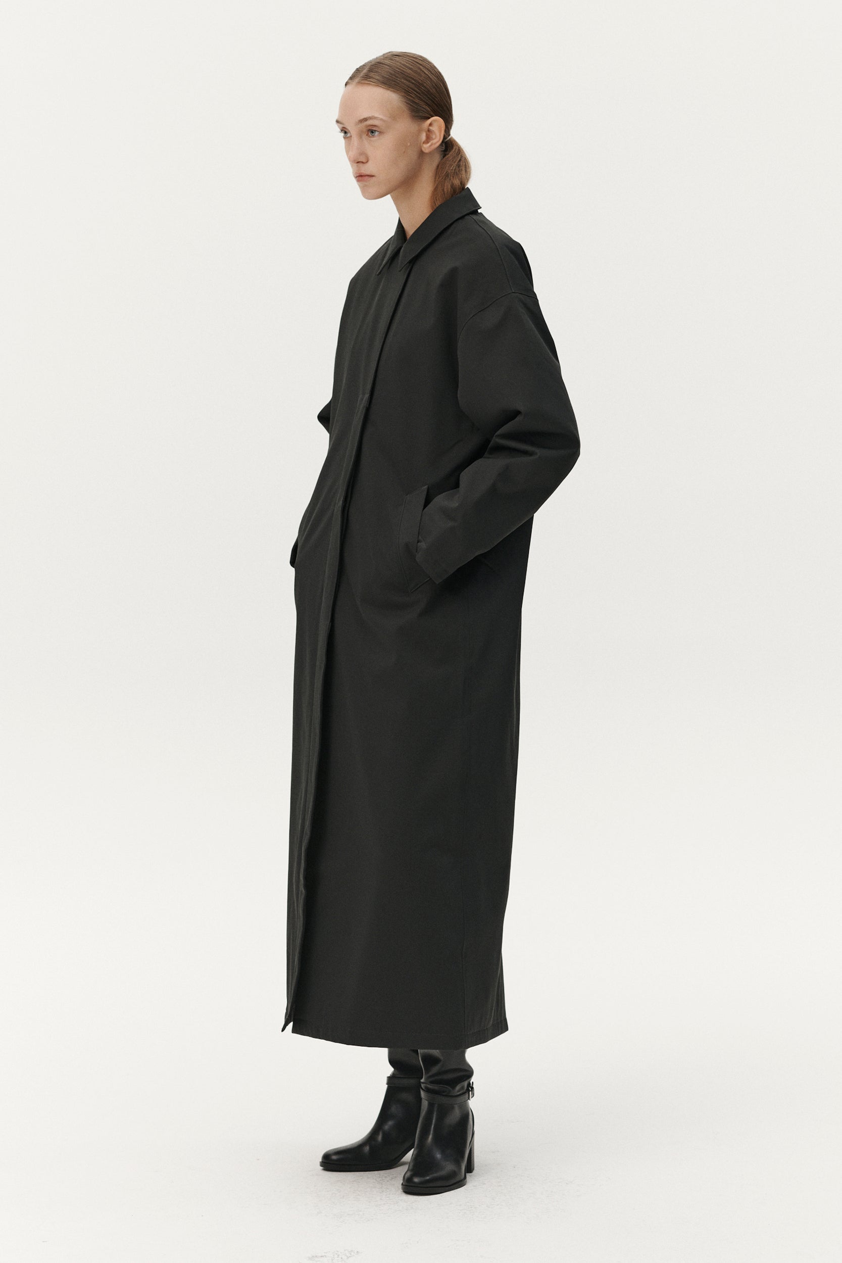 JANICE B LONG NIN SPIN AW25 WASHED BLACK