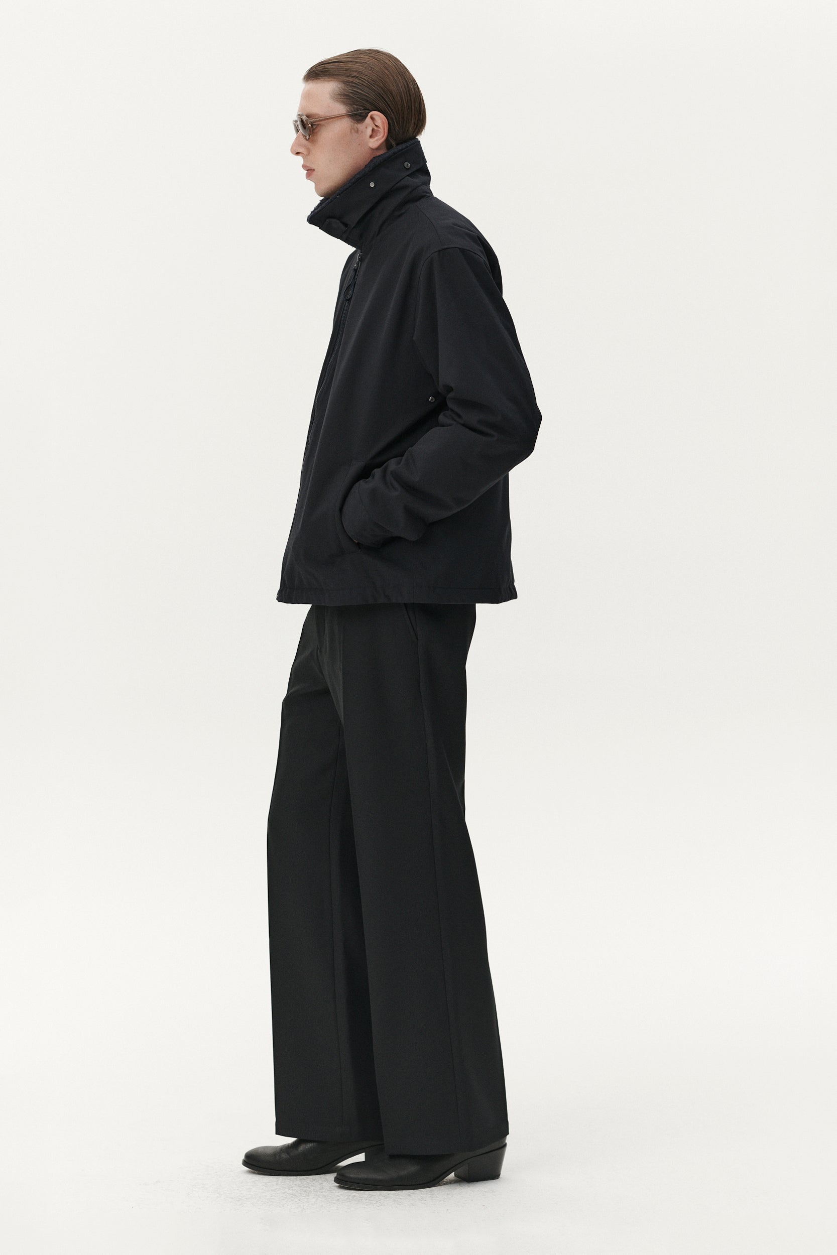 ZIP UP POLY AW25 NAVY