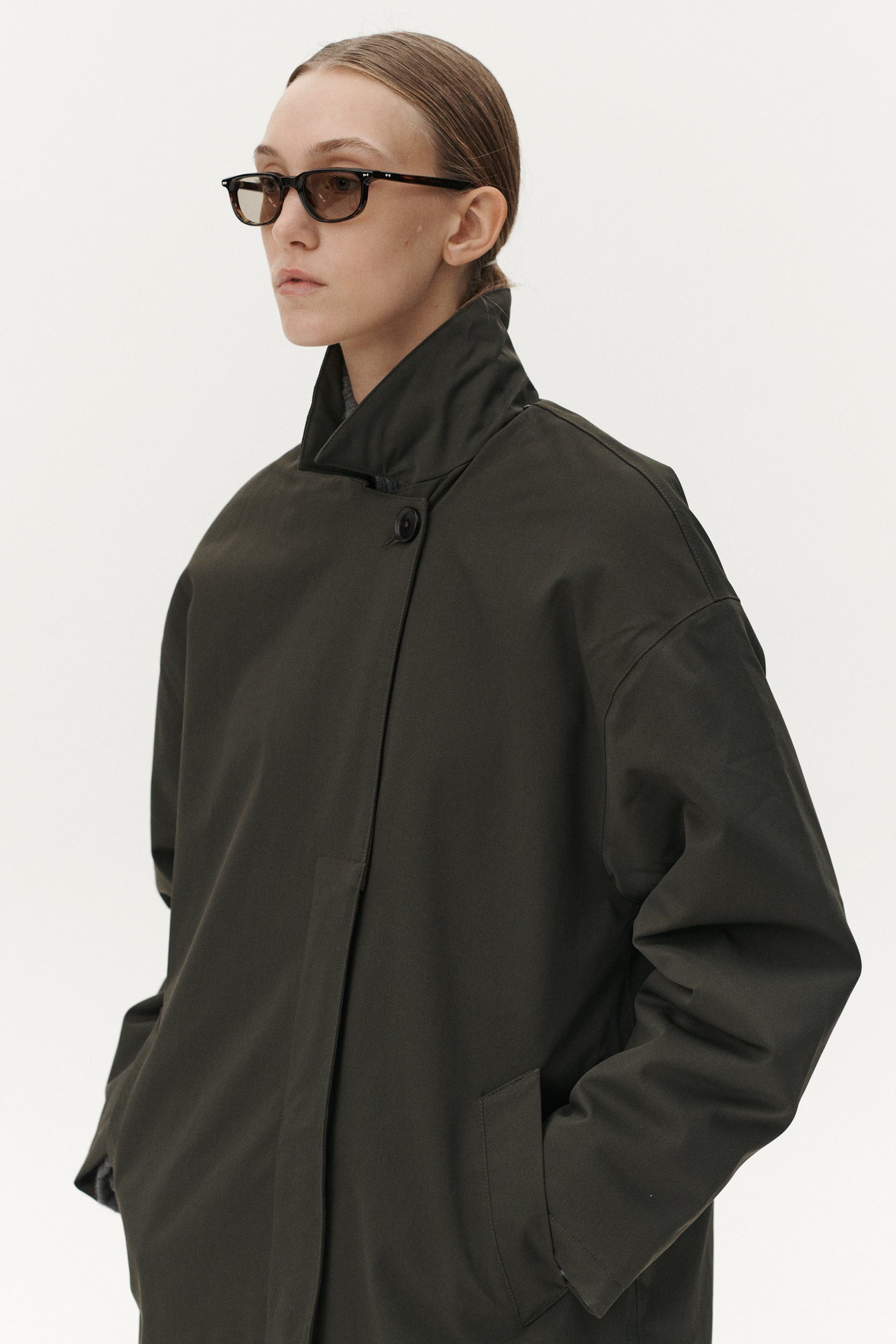 JANICE B LONG NIN SPIN AW25 DARK MOSS