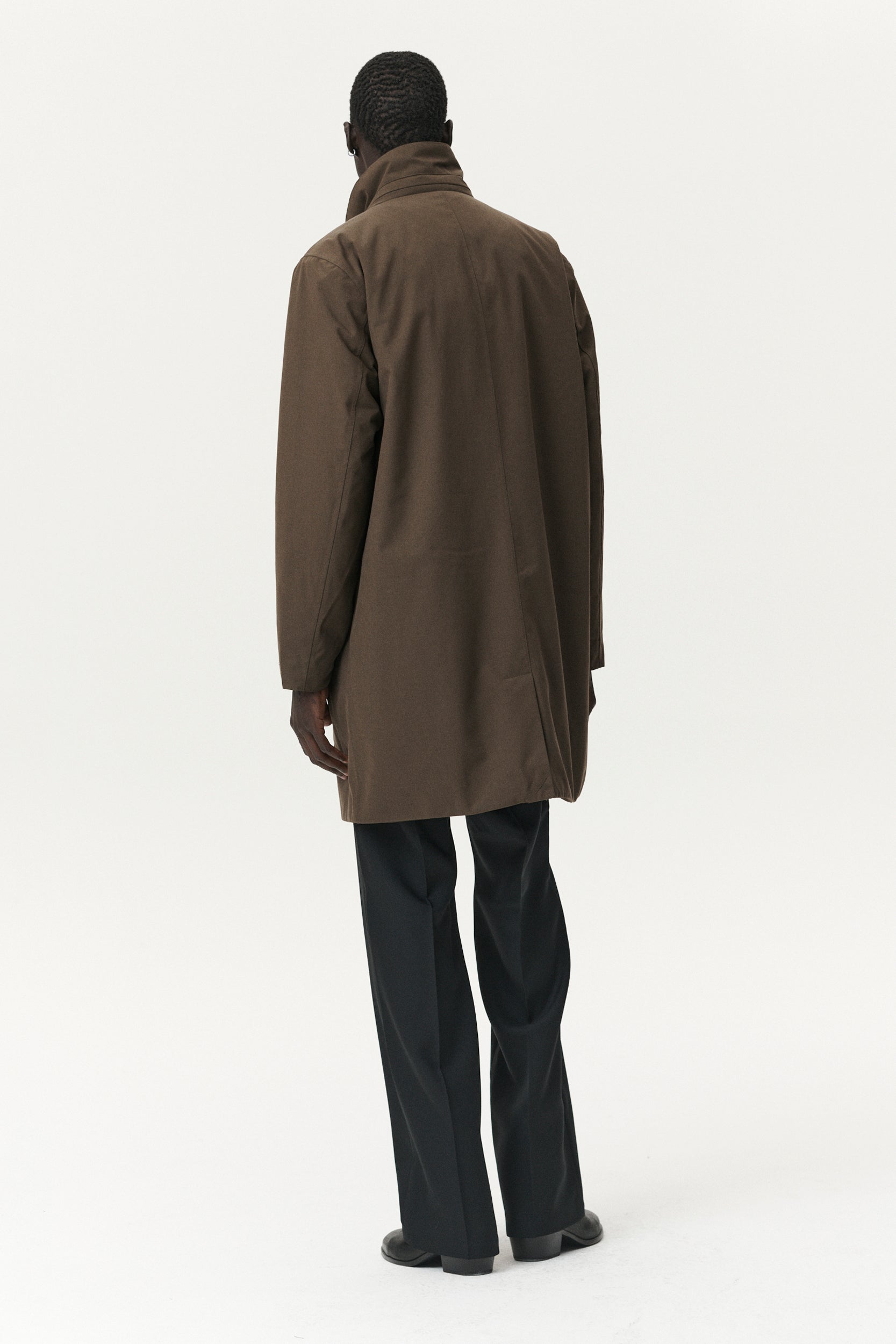 LONG DONG POLYRAYON WOOL LOOK AW25 OLIVE