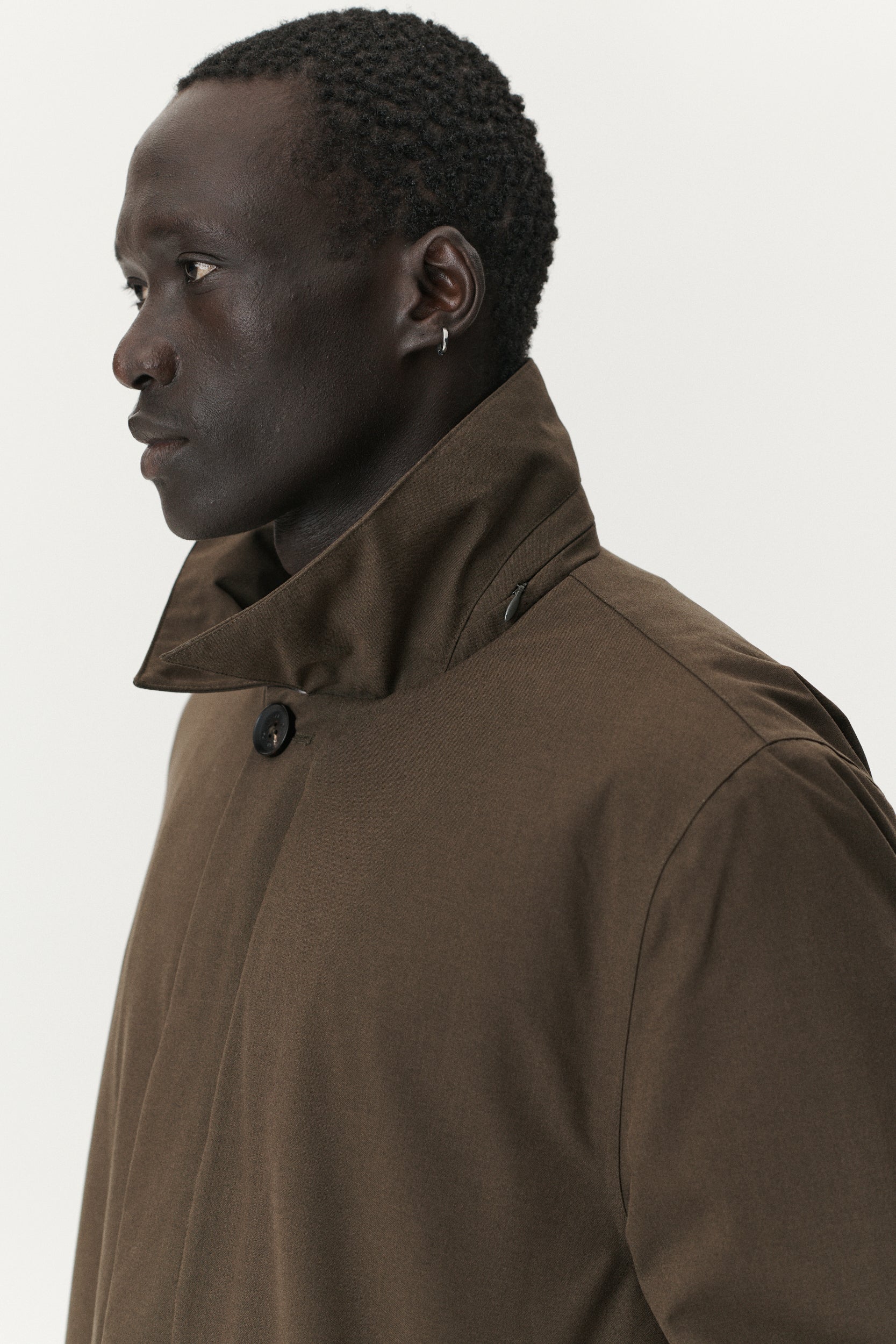 LONG DONG POLYRAYON WOOL LOOK AW25 OLIVE
