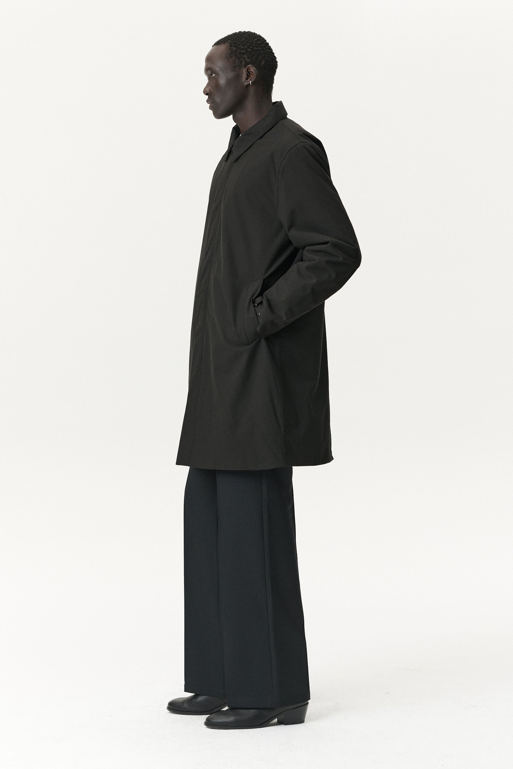 LONG DONG POLYRAYON WOOL LOOK AW25 BLACK