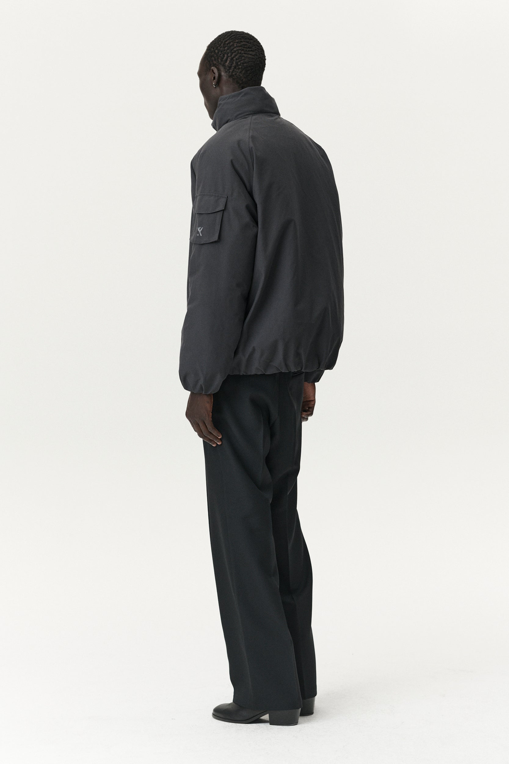 SHORT TRACKER POLY RAYON AW25 STEEL GREY