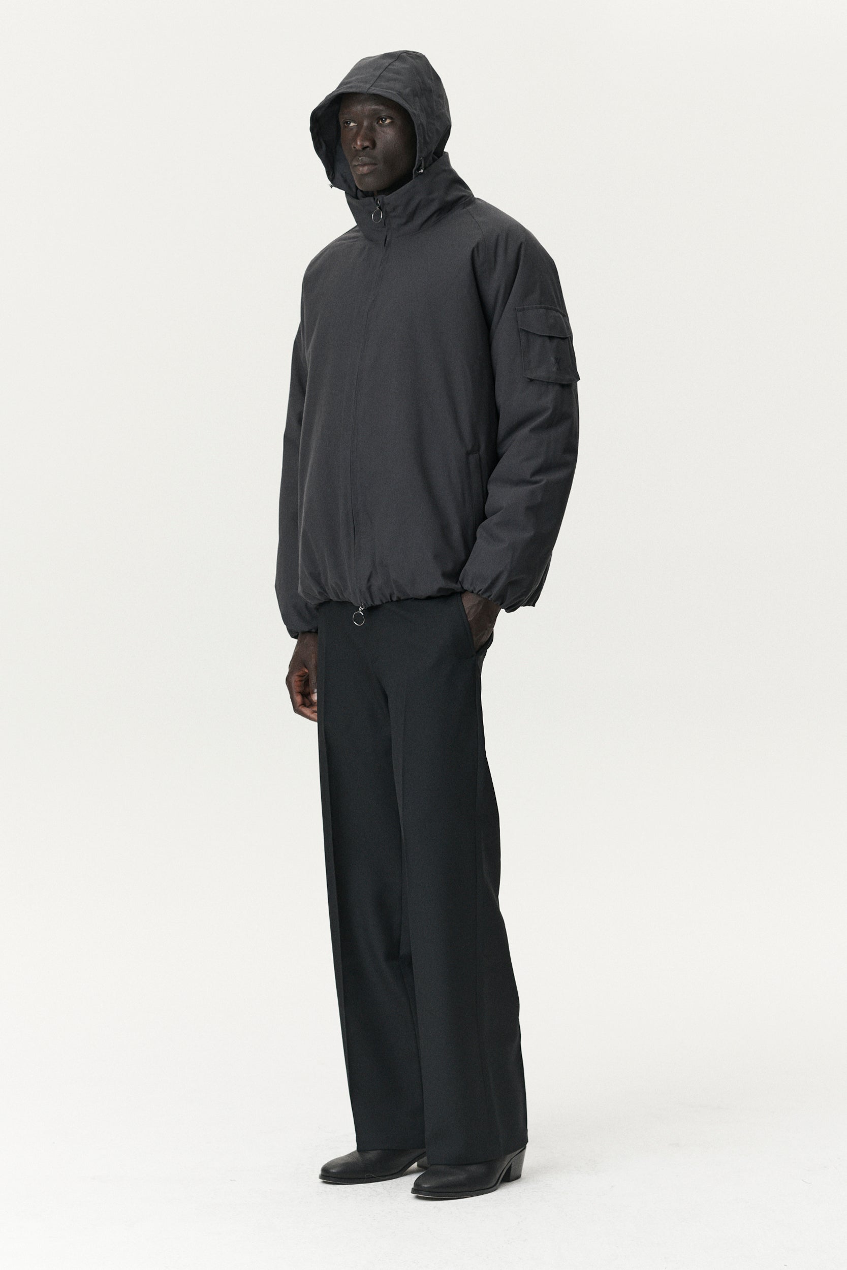 SHORT TRACKER POLY RAYON AW25 STEEL GREY