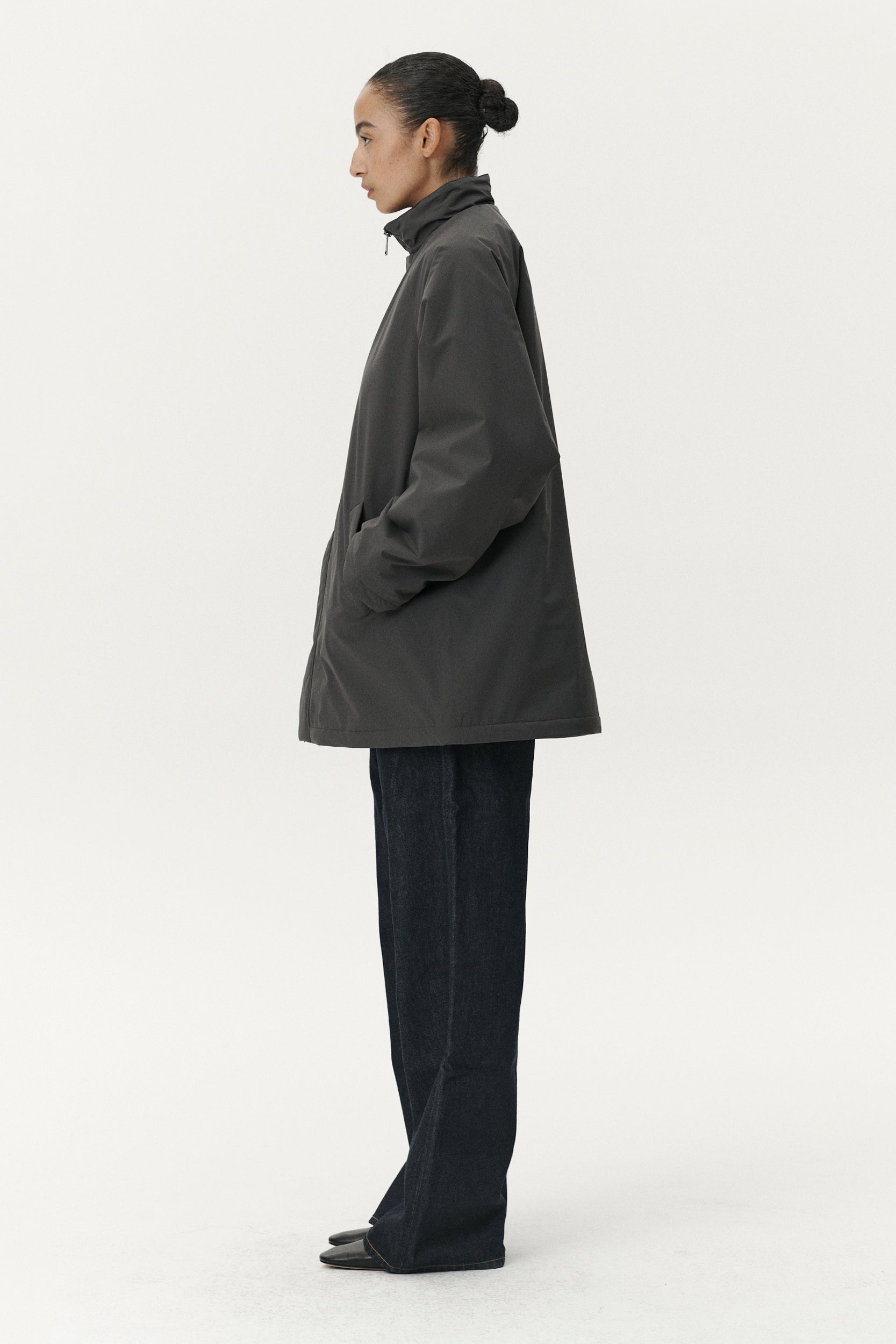 MILLY TERRY RIB AW25 MUDDY GREY
