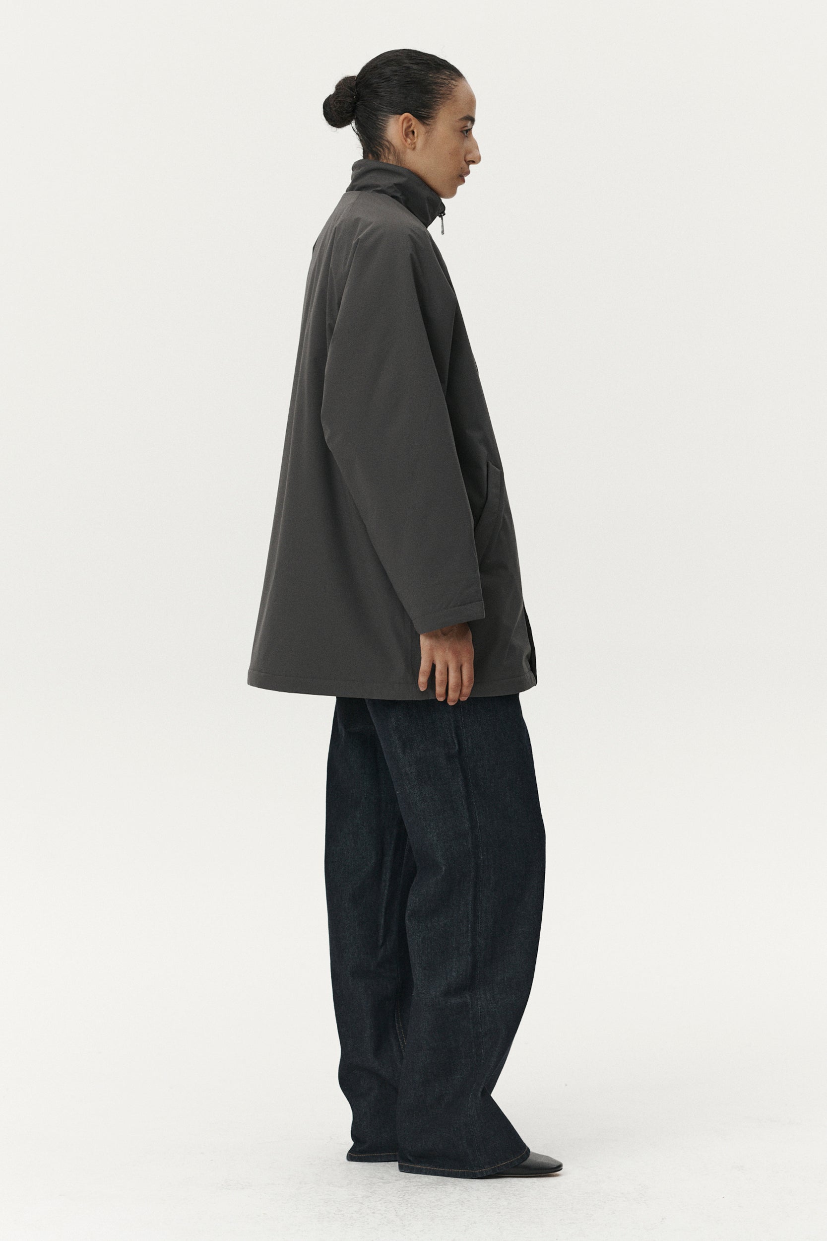 MILLY TERRY RIB AW25 MUDDY GREY