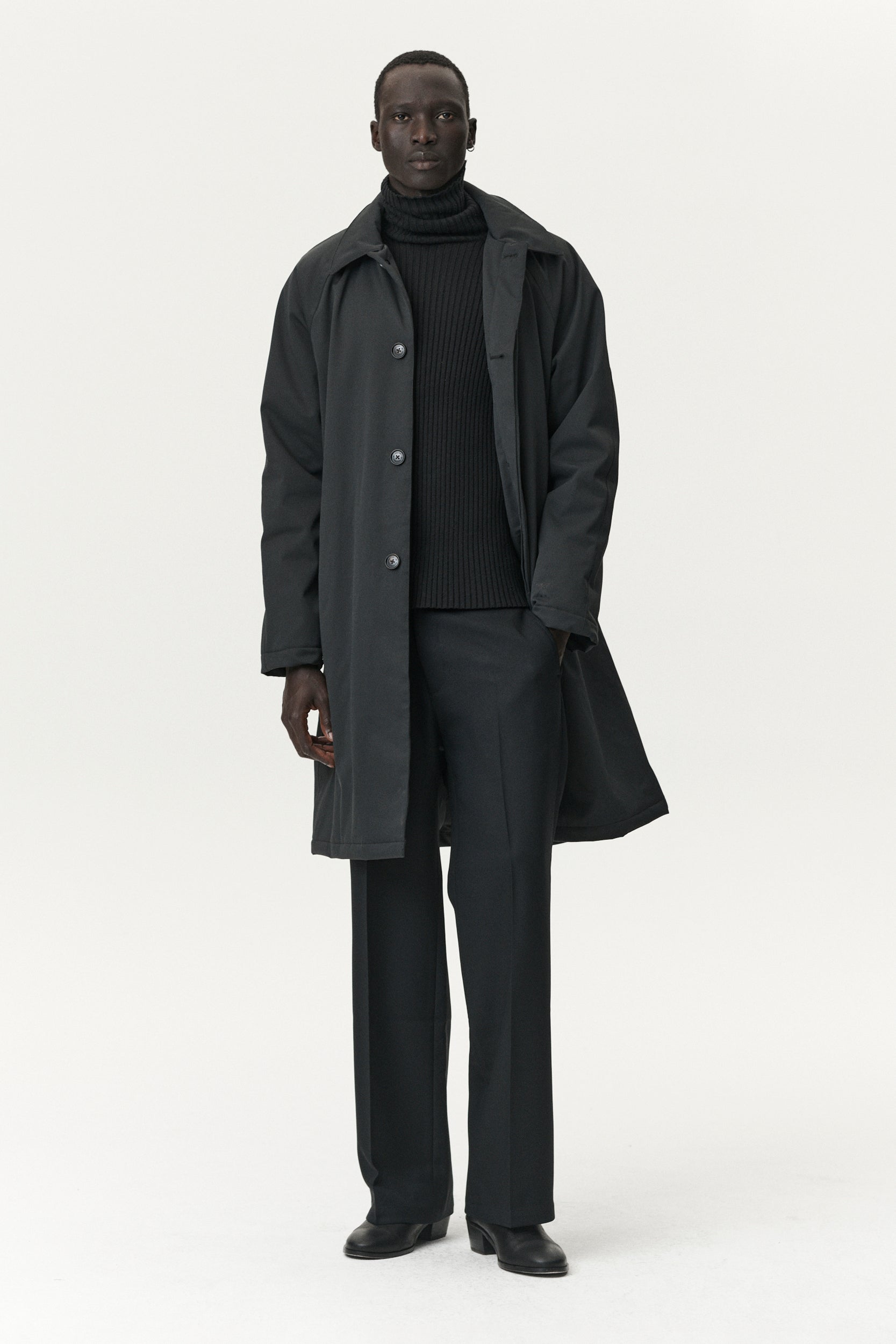 JOBA CARCOAT NIN SPIN AW25 WASHED BLACK