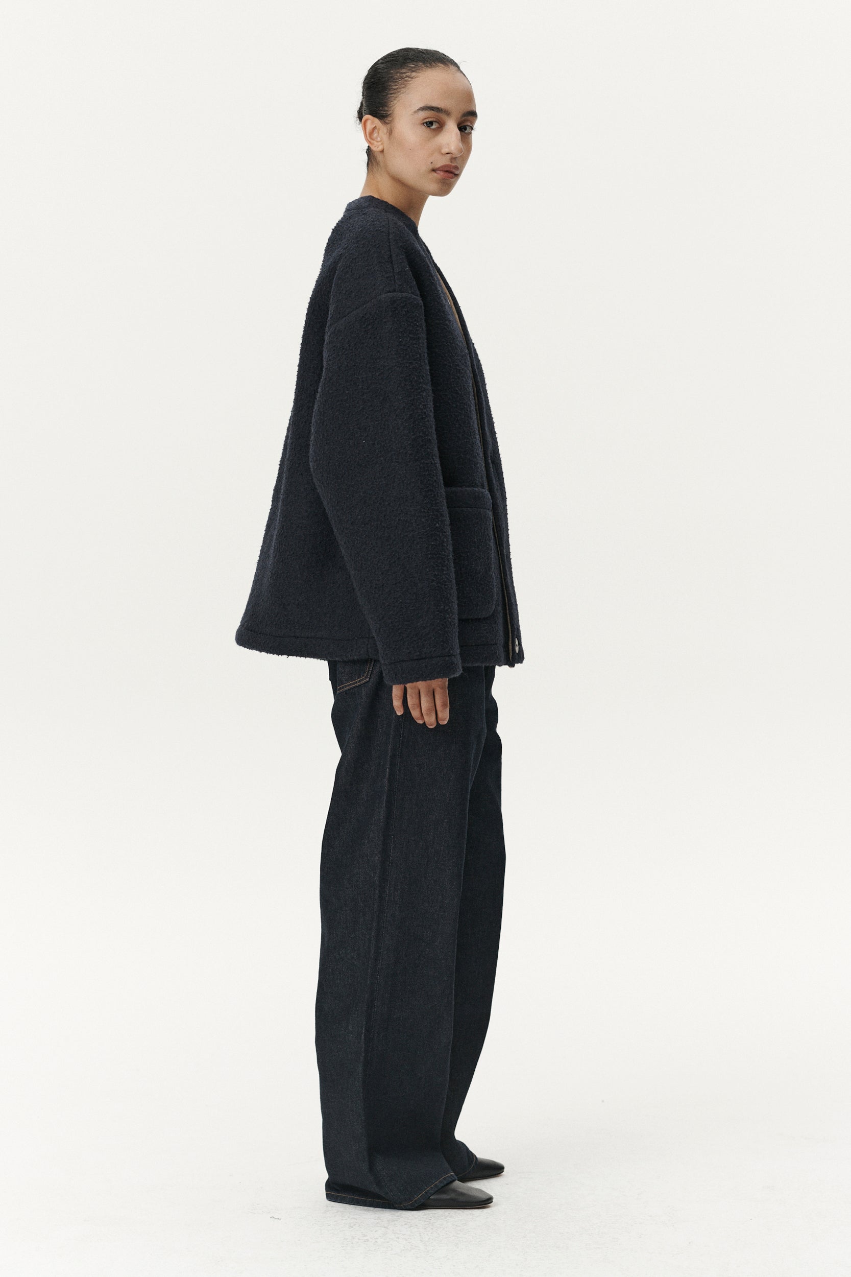 CARDI BOILED BONDED AW25 NAVY WOMENS